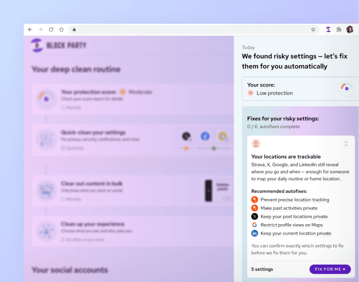 Product design spec preview for Block Party